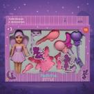 Boneca Fadinha Style c Roupas, Acessórios Ark Toys Rosa ou Lilas 4214