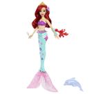 Boneca fashion Mattel Disney Princess Ariel com Dolphin Squirter
