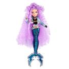 Boneca fashion MERMAZE MERMAIDZ Riviera com cauda que muda de cor
