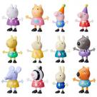 Boneca Festa da Peppa Pig G0152 Hasbro Colorida Mini Figura Articulada 7,5cm Colecionável