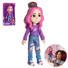 Boneca Figura Menina Original Infantil Articulada Youtuber Dos Rosa Katlen Lançamento Presente