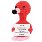 Boneca Flamingo de crochê, presente de apoio inspirador MJSXY