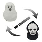 Boneca flip de dupla face reversível Ghost de pelúcia