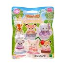 Boneca Flocada Poodle Da Série Famílias Sylvanian Para Meninas, Em Saco Surpresa, Com Carrinho De
