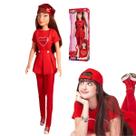 Boneca Gi Aventureira Vermelha 52cm Luccas Neto Novabrink