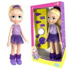 Boneca Ginasta Polly Pocket Roupas e Botas Removíveis Mattel