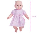 Boneca grande bebezão 53cm gabi c/ chupeta menina-supertoys