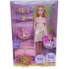Boneca grávida com Bebê e Berço, Barriga Removível Guarda Bebe na Barriga.