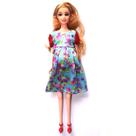 Boneca grávida KunHe, roupas coloridas com bebê na barriga Boneca grávida KunHe, roupas coloridas com bebê na barriga