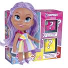 Boneca Happy Surprise Negra Acessórios Surpresa Cabelo Roxo