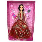 Boneca Infantil Bella Fashion Doll Com Acessórios Vermelho - First Toy