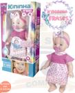 Boneca Infantil Menina Que Fala Kininha Frases Brinquedo Faz De Conta 40 cm