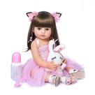 Boneca infantil Reborn Wamdoll Realistic Sweet Face 55 cm com acessórios