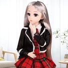 Boneca inteligente BJD Doll UCanaan de 45 cm com conjunto completo de roupas e sapatos