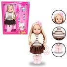 Boneca It Girls com Gatinha Passeio Chic com Muito Estilo Menina Presente Coleção Diversão