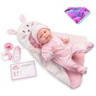 Boneca JC Toys La Newborn Nursery 15,5 cm com 8 acessórios