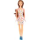 Boneca Kaibibi Cabelo Castanho Vestido com Sorvete BLD347 - Kaibibi