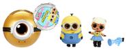 Boneca L.O.L. Surprise Loves Minions Tots com fantasia e acessório.