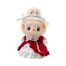 Boneca Labubu De 38cm Com Fantasia Fofa De Vestido De Noiva, Roupa Pequena Decorativa De Primavera