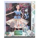 Boneca Leticia Classica - Boneca de Colecao - Azul HONGYAO
