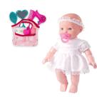 Boneca Little Baby Minha Primeira Oração + Bolsa Maternidade