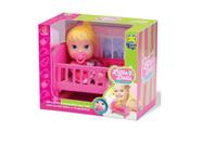 Boneca Little Dolls com Bercinho e Chupeta 8010 - Divertoys Boneca Little Dolls com Bercinho e Chupeta 8010 - Divertoys