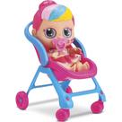 Boneca Little Dolls Glitter Carrinho de Passeio - Diver Toys UNICA