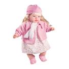 Boneca Loira Para Crianças Macia 40cm Com Som Canta Canções