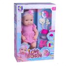 Boneca Love Born Hora De Brincar 36cm Com Copinho Mágico 2613 - Cotiplás