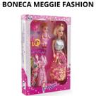 Boneca Maggie C/ Baby e Acessórios Vestidos Menina Infantil