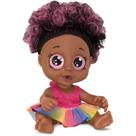 Boneca Magic BABY Negra com Mecanismo FAZ Xixi e Mamadeira