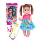 Boneca menina doutora malu loira 510 - super toys