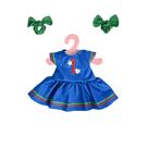 Boneca Metoo Angela Fashion Cacheada Copa do Mundo 38 Cm + Sacola - Original