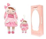 Boneca Metoo Angela Floresta Coelha 33 Cm + Mini 15 Cm + Sacola Metoo - Original