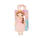 Boneca Metoo Doll Original Angela Princesa Rosa com Tranças com Sacola