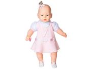 Boneca Meu Bebê Vestido Rosa Coração Bebezinho Estrela