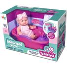 Boneca Milkinha Petit Banho Vinil 20CM
