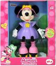 Boneca Minnie Mouse Patinadora Infantil Bolhas De Sabão Articulada Eletrônico Com Som Conta História Elka