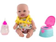 Boneca Miyo Faz Xixi com Peniquinho Rosa 3+ 2497 Cotiplás - Cotiplas