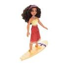 Boneca Moana Surfista Com Prancha 27cm Princesas Disney F339