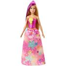 Boneca moderna Barbie Dreamtopia Royal com acessório loiro