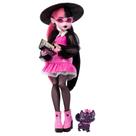 Boneca Monster High Draculaura com Animal de Estimação Bat Cat Count Fabulous