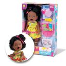 Boneca My Little Primeira Papinha Negra Divertoys Boneca My Little Primeira Papinha Negra Divertoys