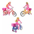 Boneca na Bicicleta A Pilha Com Luz E Som Anda Sozinha.