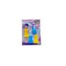 Boneca Na Moda 2 - Com Vestidos Azul e Amarelo (24 Unidades)