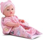 Boneca New Born Premium Com Acessórios da Divertoys Ref 8153 Boneca New Born Premium Com Acessórios da Divertoys Ref 8153