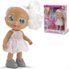 Boneca olho grande colorido com acessórios roupa premium