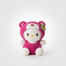 Boneca Pelúcia Hello Kitty Fantasia De Urso Rosa, Tecido Macio e Antialérgico