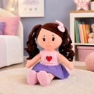 Boneca Pelúcia Lunita Pano Plush Infantil Bebê Antialérgico Decoração Naninha Macia Fofinha Presente Menina Monolo