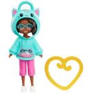 Boneca Polly Pocket Amigas Clips na Moda Gatinho HKV98/HKV99 - Mattel